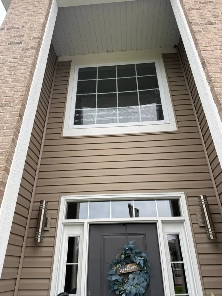 Completed large window glass replacement Plainfield IL